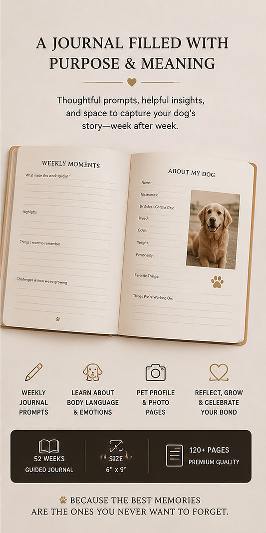 My Dog & Me keepsake journal for dog owners