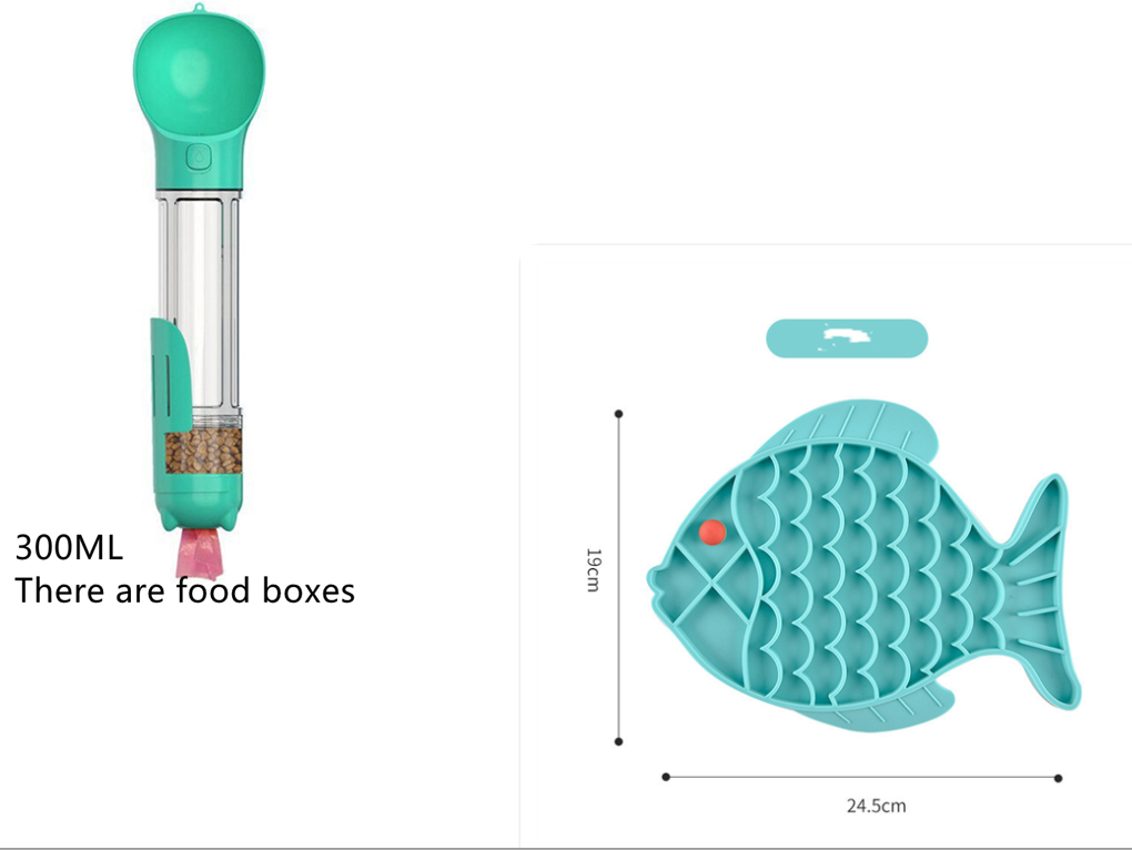 Silicone slow feeder dog plate with non-slip base, view 5