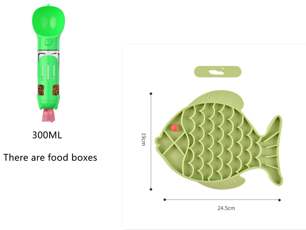 Silicone slow feeder dog plate with non-slip base, view 4